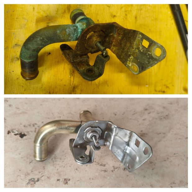 Foto von McGregory Den Heater für den Supra gibt es weder neu, noch irgendwo gebraucht im guten Zustand zu kaufen. Also mußte der alte restauriert. Es ist nun auch freigängig,, nachdem es blockiert war