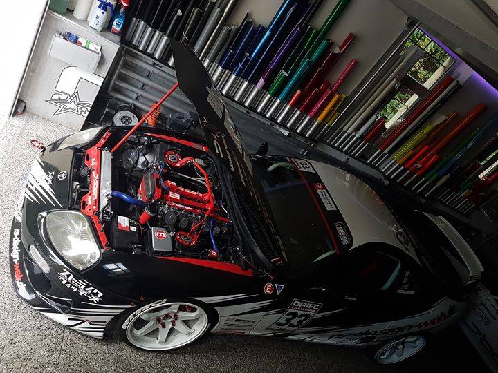 Photo of TeamRSDesign Ready for #czechdriftseries #gymkhana Round 5 tomorrow! #drift #driftlifecz #japansports #toyotasupra #rsdesign